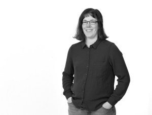 Lena Petersson. Lågupplöst bild. Svartvit. Foto: Per-Åke Roos, Rapps Foto.