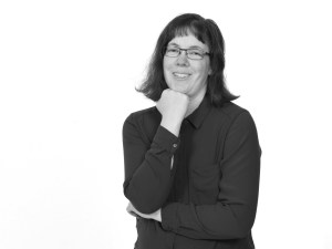 Lena Petersson. Lågupplöst bild. Svartvit. Foto: Per-Åke Roos, Rapps Foto.