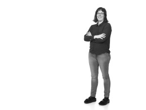 Lena Petersson. Lågupplöst bild. Svartvit. Foto: Per-Åke Roos, Rapps Foto.