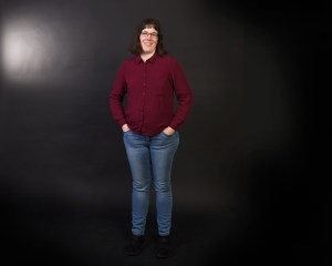 Lena Petersson. Lågupplöst bild. Foto: Per-Åke Roos, Rapps Foto.